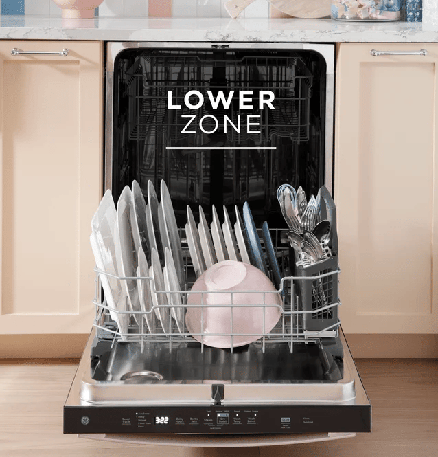 GE® Fingerprint Resistant Stainless Steel ENERGY STAR® Top Control with Stainless Steel Interior Dishwasher with Sanitize Cycle GE9849 - GDT670SYVFS - New in Box