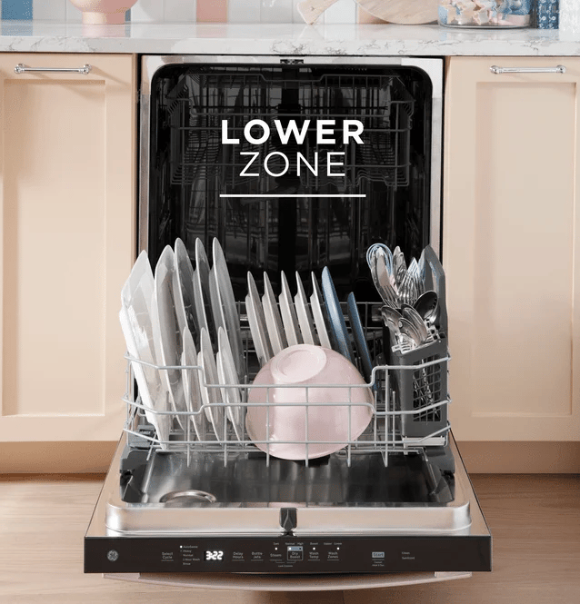 Pictures of GE® Fingerprint Resistant Stainless Steel ENERGY STAR® Top Control with Stainless Steel Interior Dishwasher with Sanitize Cycle GDT670SFVDS - New - Neu Appliance Outlet - Discount Appliance Outlet in Austin, Tx
