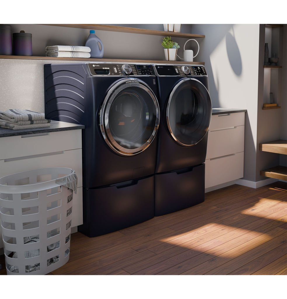 Pictures of GE Profile™ 7.8 cu. ft. Capacity Front Load Smart Electric Steam Dryer and Sanitize Cycle with Built-in WiFi PFD87ESPVRS - Scratch & Dent (Minor) - Neu Appliance Outlet - Discount Appliance Outlet in Austin, Tx