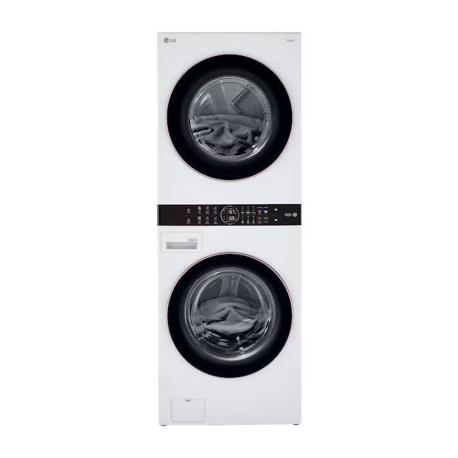 LG Front Load Wash Tower with Center Control 4.5 Cu. Ft. Washer and 7.4 Cu. Ft. Dryer 22321445 - WKE100HWA - Open Box