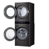 LG Single Unit Front Load WashTower™ with Center Control® 5.0 cu.ft. Washer and 7.4 cu.ft. Electric Dryer in Black Steel 5SD274 - WKEX300HBA - Scratch & Dent (Minor)