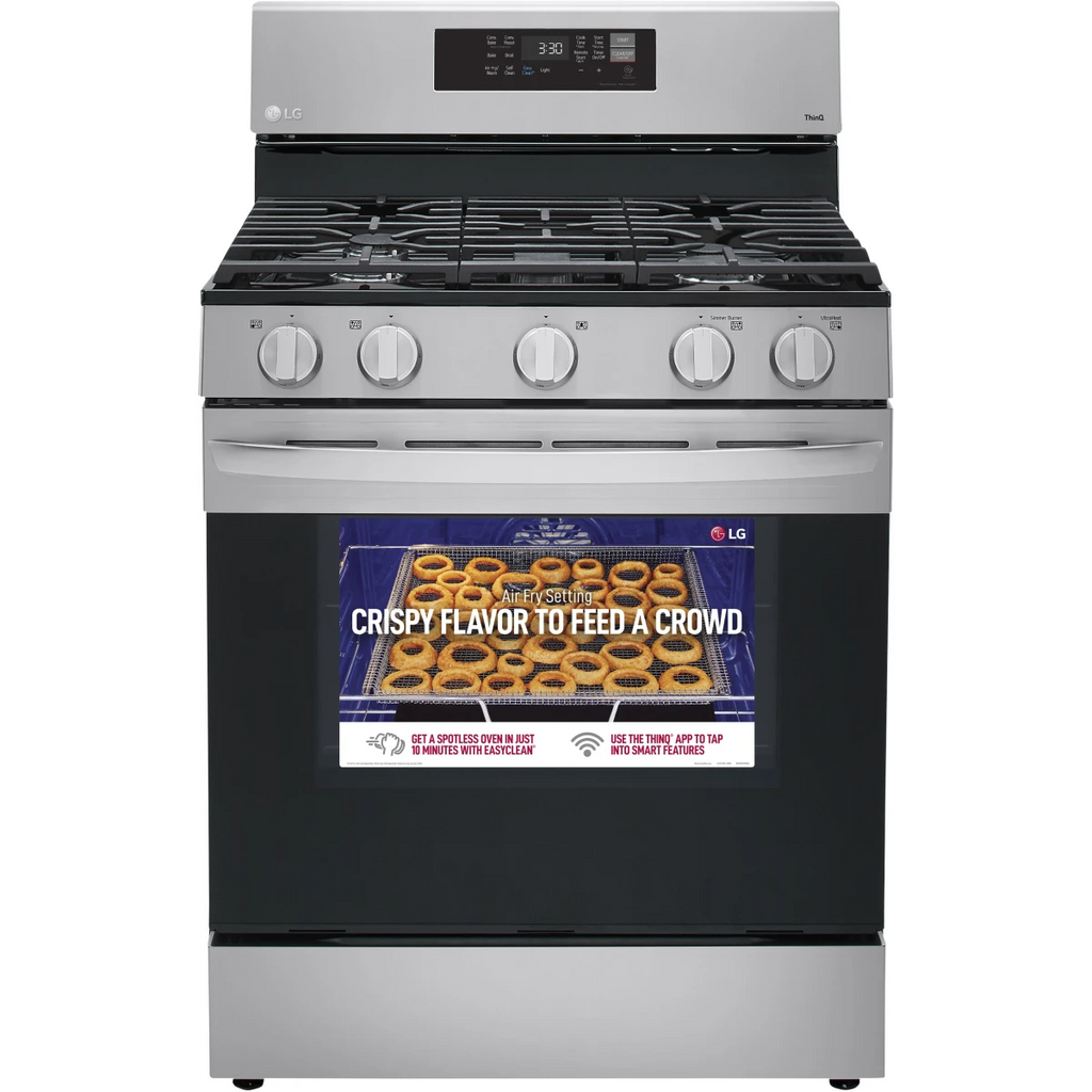 LG 5.8 cu. ft. Smart Wi-Fi Enabled Fan Convection Gas Range with Air Fry & EasyClean® - LRGL5823S - New In Box
