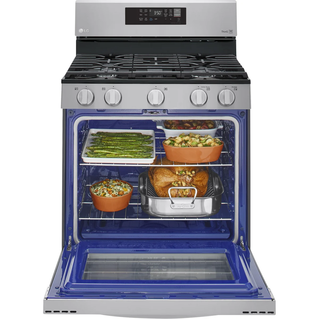 LG 5.8 cu. ft. Smart Wi-Fi Enabled Fan Convection Gas Range with Air Fry & EasyClean® - LRGL5823S - New In Box