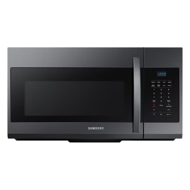 Samsung Bespoke 1.7-cu ft Over-the-Range Microwave in Fingerprint Resistant Black Stainless Steel ME17R7021EG - New in Box