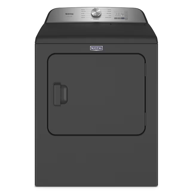 Maytag Volcano Black Pet Pro 7.0 cu. ft. Electric Dryer with XL Lint Trap and Steam 22421764 - MED6500MBK - Scratch & Dent (Minor)
