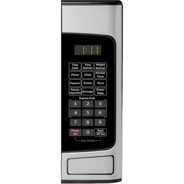 GE 1.1-cu ft 950 -Watt Countertop Microwave in Stainless Steel GCST11N1WSS - Scratch & Dent (Minor)