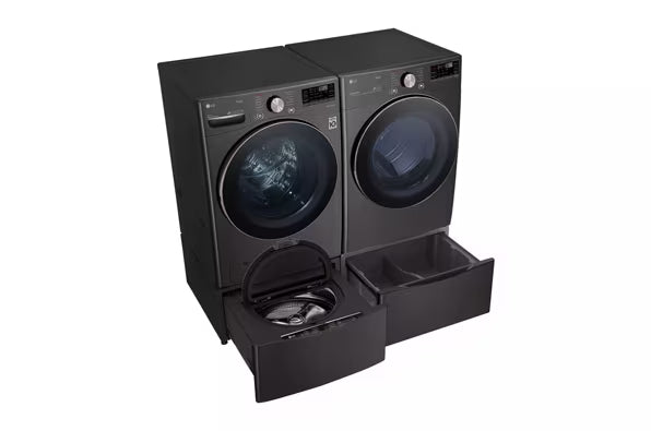 LG Front Load 4.5 Cu. Ft. Washer with TurboWash 360 Technology WM4000HBA - Scratch & Dent (Minor) and LG Smart Wi-Fi Enabled Front Load Electric 7.4 Cu. Ft. Dryer with TurboSteam 16265 - DLEX4000B - Scratch & Dent (Moderate)