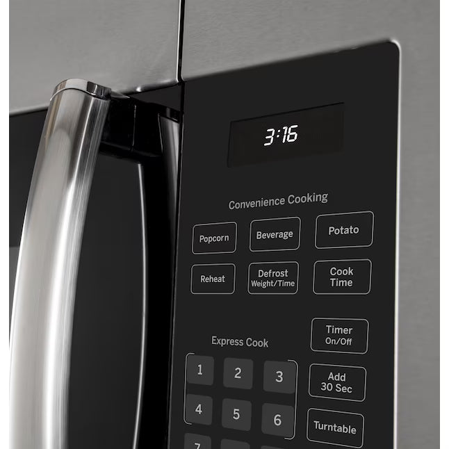 GE® 1.6 Cu. Ft. Over-the-Range Microwave Oven in Stainless Steel 251317SD1271 - JVM3160RFSS - Scratch & Dent (Minor)