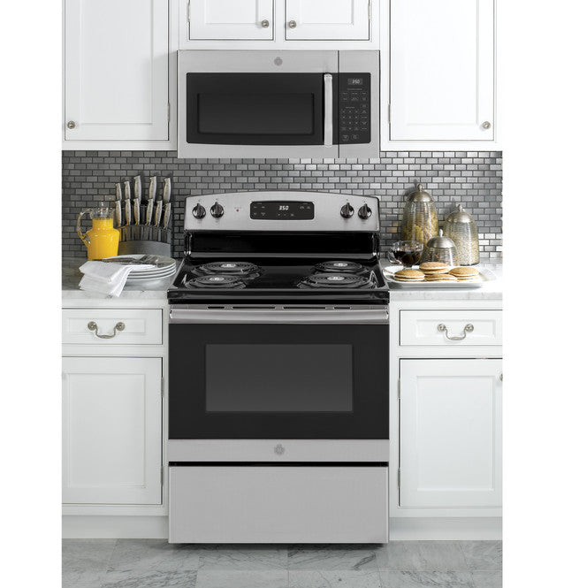 Pictures of GE® 1.6 Cu. Ft. Over-the-Range Microwave Oven in Stainless Steel JVM3160RFSS - Scratch & Dent (Minor) - Neu Appliance Outlet - Discount Appliance Outlet in Austin, Tx