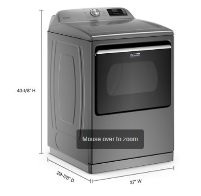 Pictures of Maytag Metallic Slate 5.3 cu. ft. Smart Capable ENERGY STAR Top Load Washing Machine with Extra Power MVW7232HC - Open Box and Maytag Metallic Slate Electric 7.4 Cu. Ft. Dryer with Extra Power MED7230HC - New in Box - Neu Appliance Outlet - Discount Appliance Outlet in Austin, Tx