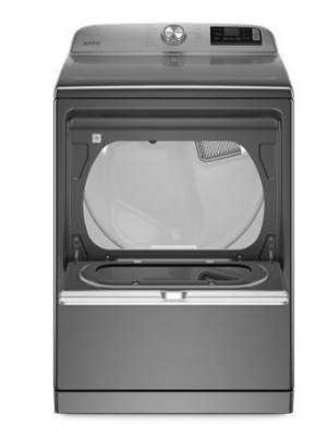 Pictures of Maytag Metallic Slate 5.3 cu. ft. Smart Capable ENERGY STAR Top Load Washing Machine with Extra Power MVW7232HC - Open Box and Maytag Metallic Slate Electric 7.4 Cu. Ft. Dryer with Extra Power MED7230HC - New in Box - Neu Appliance Outlet - Discount Appliance Outlet in Austin, Tx