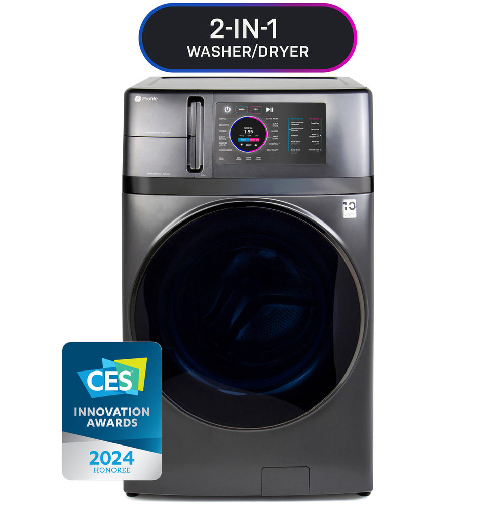 Pictures of GE Profile Energy Star Ultra Fast 4.8 Cu. Ft. Capacity 2-in-1 Washer and Dryer with Ventless Inverter Heat Pump Technology and Pet Hair Removal PFQ97HSPVDS - New - Neu Appliance Outlet - Discount Appliance Outlet in Austin, Tx
