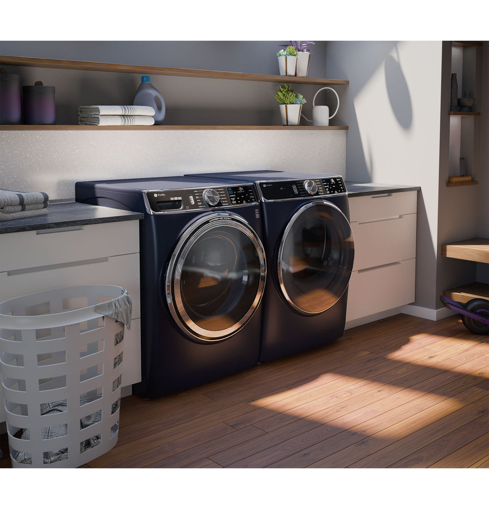 Pictures of GE Profile™ 7.8 cu. ft. Capacity Front Load Smart Electric Steam Dryer and Sanitize Cycle with Built-in WiFi PFD87ESPVRS - Scratch & Dent (Minor) - Neu Appliance Outlet - Discount Appliance Outlet in Austin, Tx