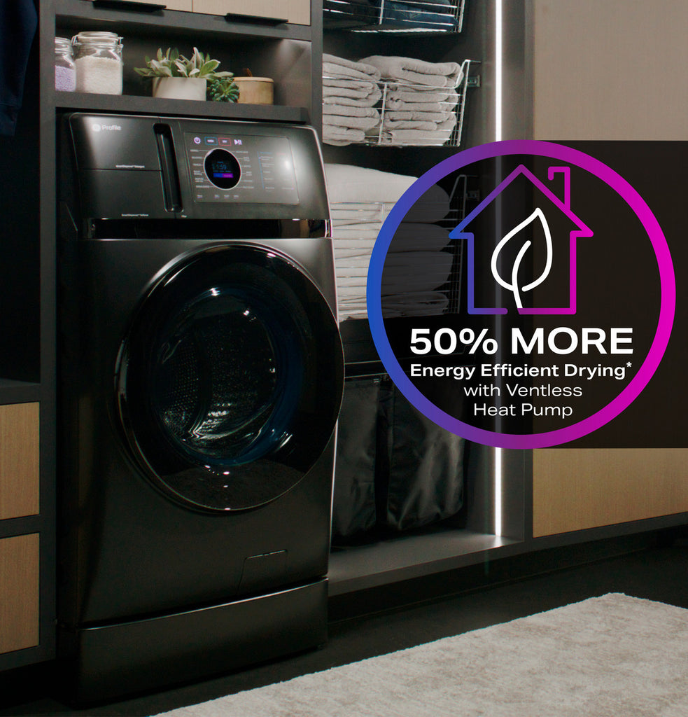 Pictures of GE Profile Energy Star Ultra Fast 4.8 Cu. Ft. Capacity 2-in-1 Washer and Dryer with Ventless Inverter Heat Pump Technology and Pet Hair Removal PFQ97HSPVDS - New - Neu Appliance Outlet - Discount Appliance Outlet in Austin, Tx