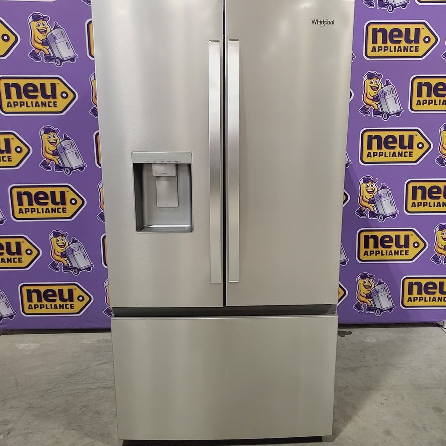 Pictures of Whirlpool French Door Refrigerator in Fingerprint Resistant Stainless Finish with In-Door Water and Ice Maker - 30 cu. ft. 22442655 - WRFF3536SZ - Scratch & Dent (Minor) - Neu Appliance Outlet - Discount Appliance Outlet in Austin, Tx