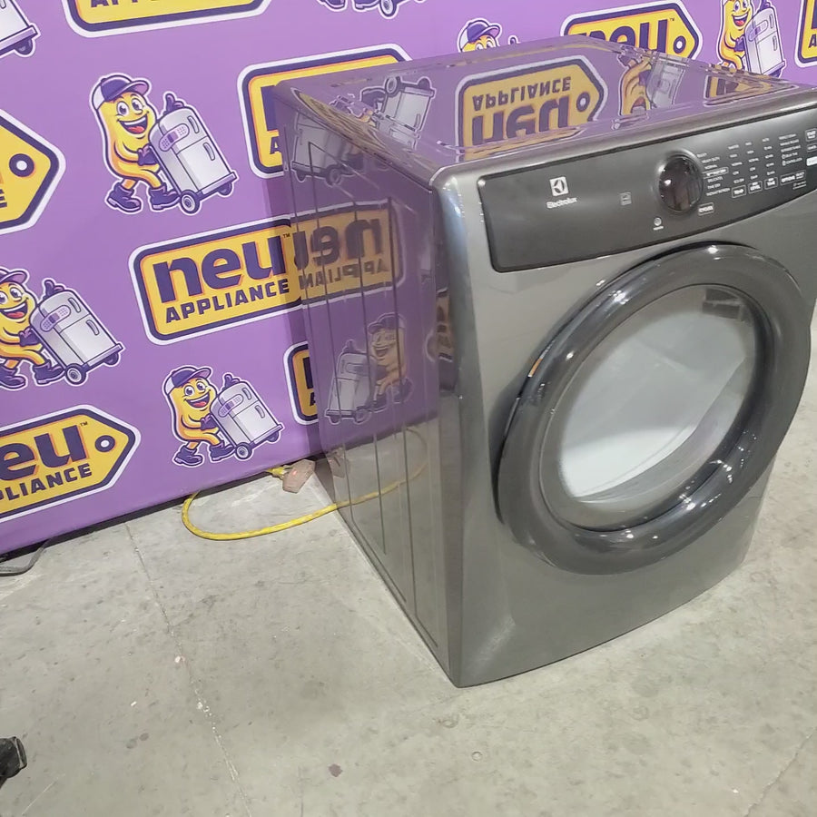 Pictures of Electrolux 8-cu ft Stackable Vented Electric Dryer with Steam Cycle in Titanium ELFE7437AT - Scratch & Dent (Minor) - Neu Appliance Outlet - Discount Appliance Outlet in Austin, Tx