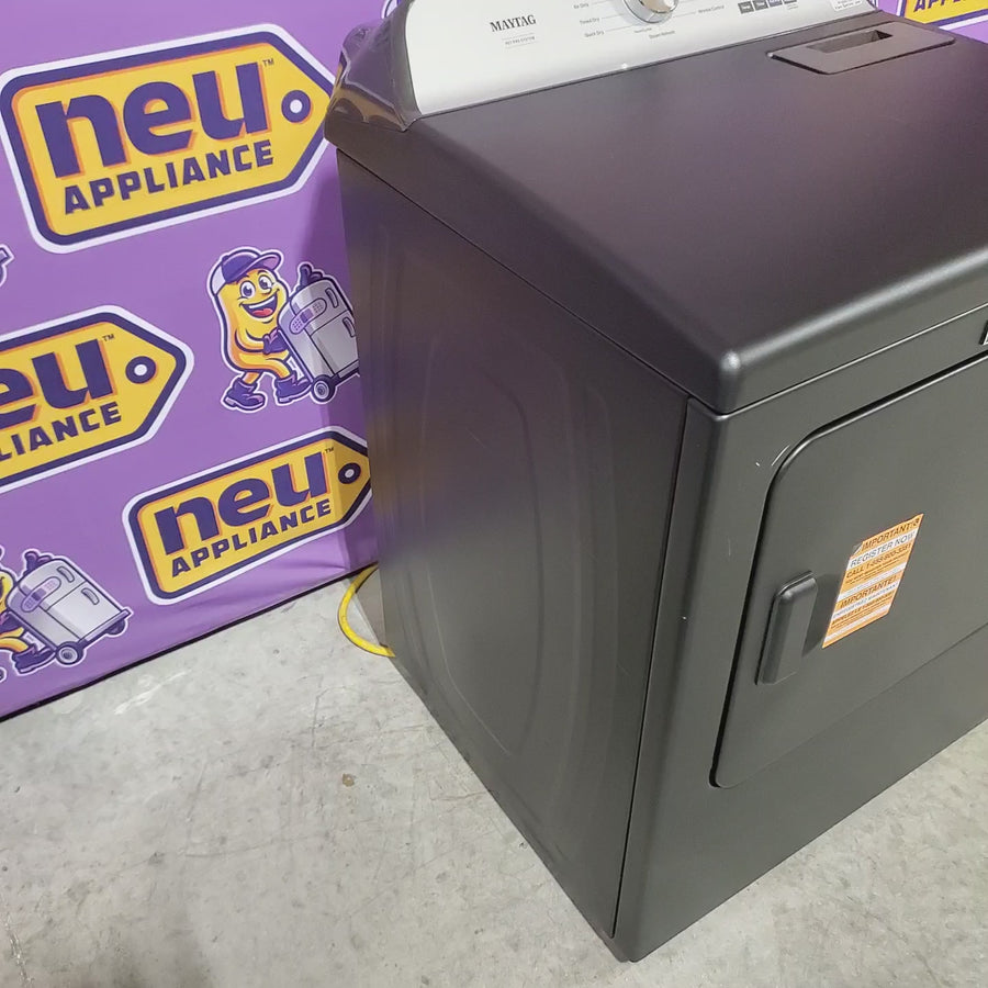 Pictures of Maytag Volcano Black Pet Pro 7.0 cu. ft. Electric Dryer with XL Lint Trap and Steam 22421764 - MED6500MBK - Scratch & Dent (Minor) - Neu Appliance Outlet - Discount Appliance Outlet in Austin, Tx
