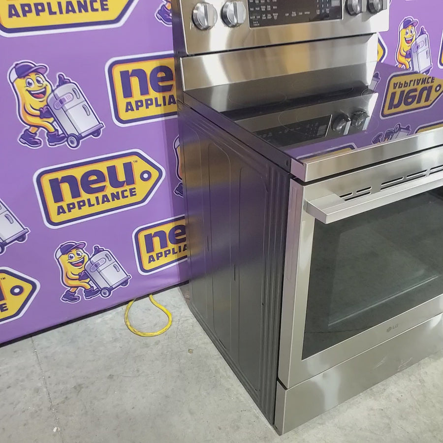 Pictures of LG 6.3 cu. ft. Smart Wi-Fi Enabled ProBake Convection® Electric Range with Air Fry & EasyClean® LREN6325XE - Scratch & Dent (Minor) - Neu Appliance Outlet - Discount Appliance Outlet in Austin, Tx