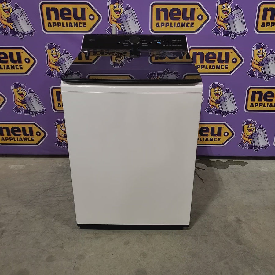 Pictures of LG 5.5 cu. ft. Mega Capacity Top Load Washer with Impeller in Alpine White WT8400CW - Open Box and LG 7.3 cu. ft. Vented SMART Gas Dryer in White with EasyLoad Door, TurboSteam and Sensor Dry Technology 16269 - DLGX8601WE - Scratch & Dent (Minor) - Neu Appliance Outlet - Discount Appliance Outlet in Austin, Tx