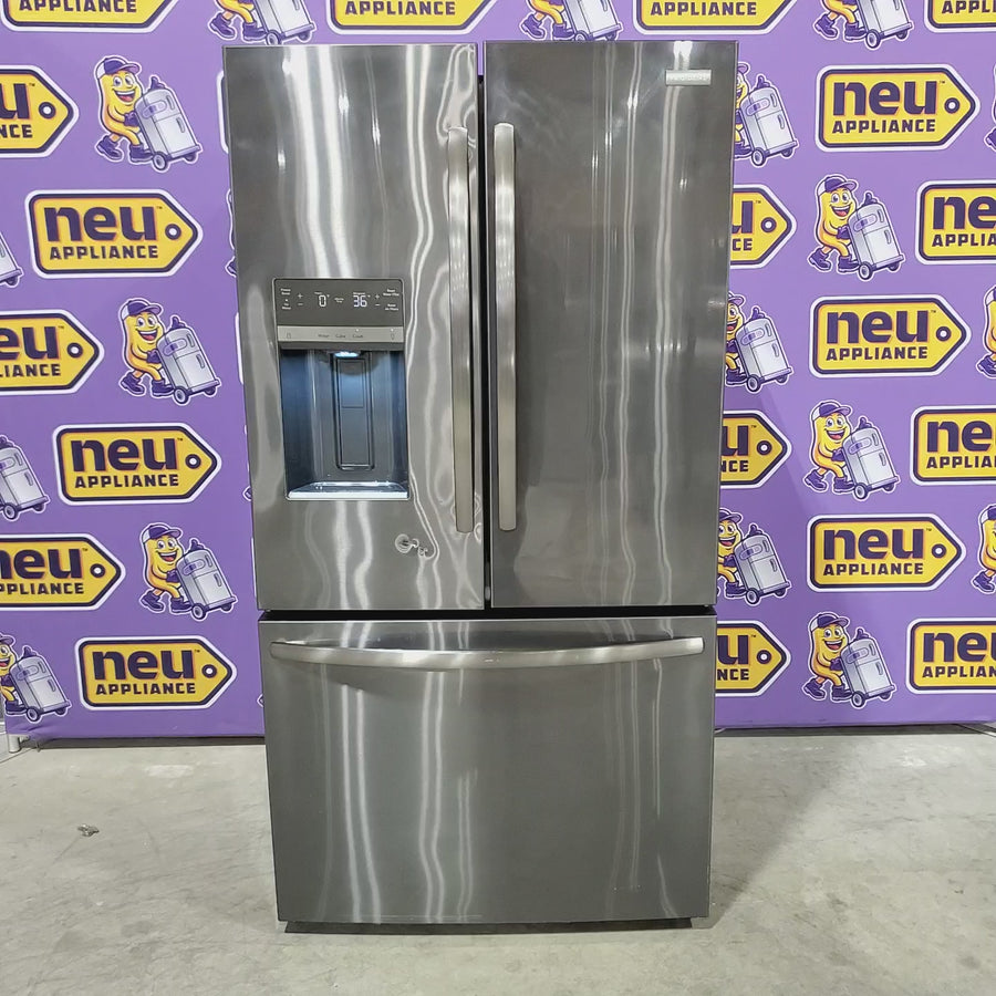 Pictures of Frigidaire 28 Cu. Ft. Standard-Depth French Door Refrigerator in Black Stainless Steel 22121522 - FRFS2823AD - Scratch & Dent (Moderate) - Neu Appliance Outlet - Discount Appliance Outlet in Austin, Tx