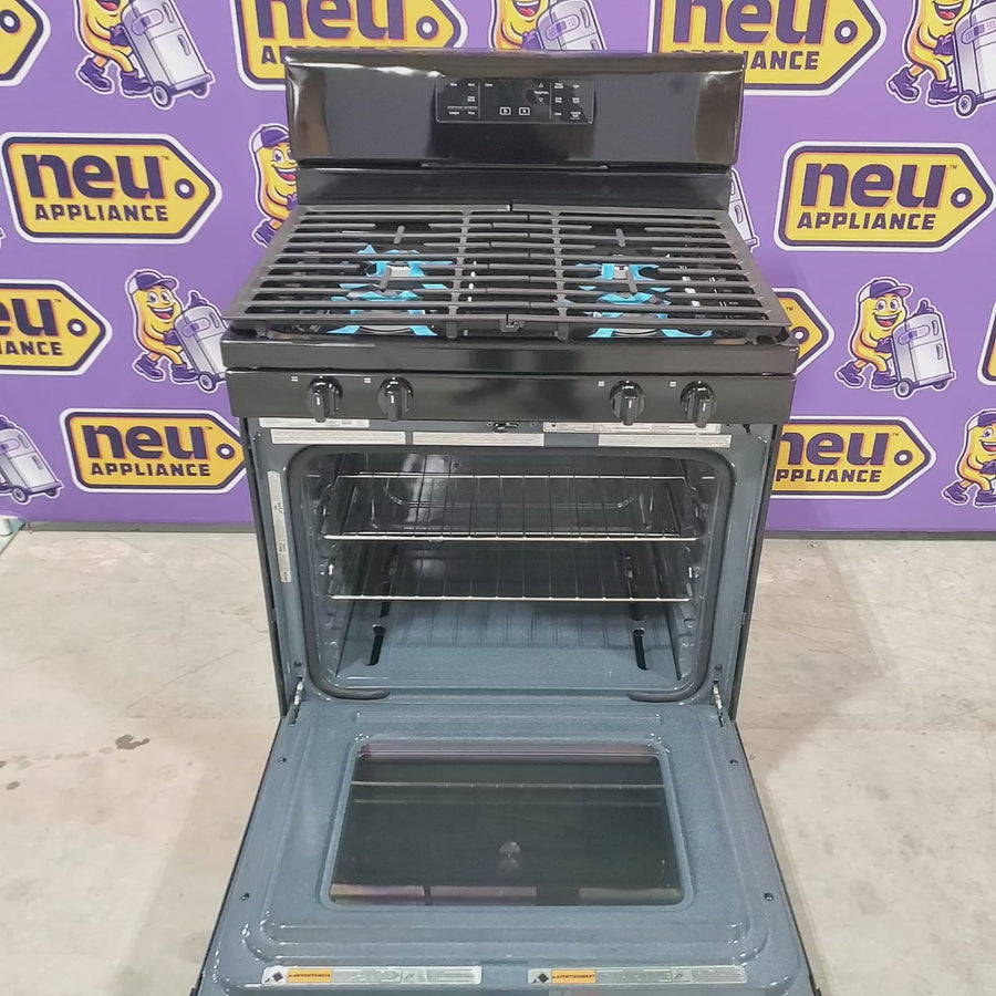 Pictures of Whirlpool Black 5.0 Cu. Ft. Freestanding Gas Range with Storage Drawer and Two SpeedHeat™ Burners WFG515S0MB - Open Box - Neu Appliance Outlet - Discount Appliance Outlet in Austin, Tx