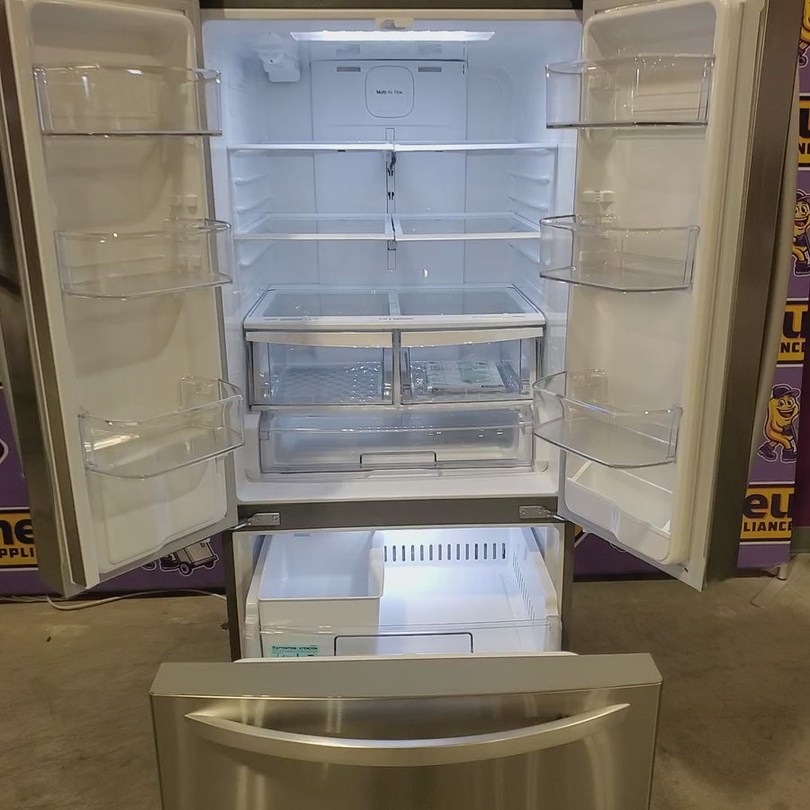 Pictures of LG 22 cu. ft. 30" Wide French Door Refrigerator with Water Dispenser in Stainless Steel LFDS22520S - Open Box - Neu Appliance Outlet - Discount Appliance Outlet in Austin, Tx