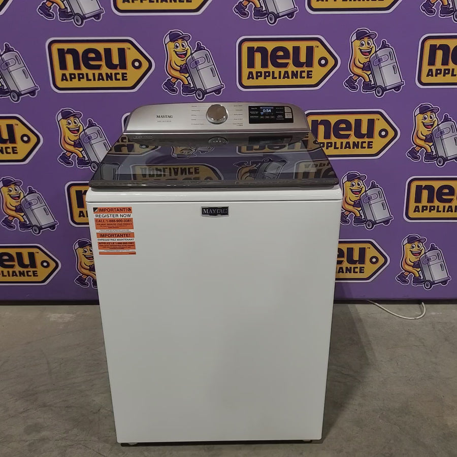 Pictures of Maytag 5.2 Cu. Ft. Top Load Agitator Washer with Extra Power and Smart Appliance 22121506 - MTW6205RW - Scratch & Dent (Minor) - Neu Appliance Outlet - Discount Appliance Outlet in Austin, Tx