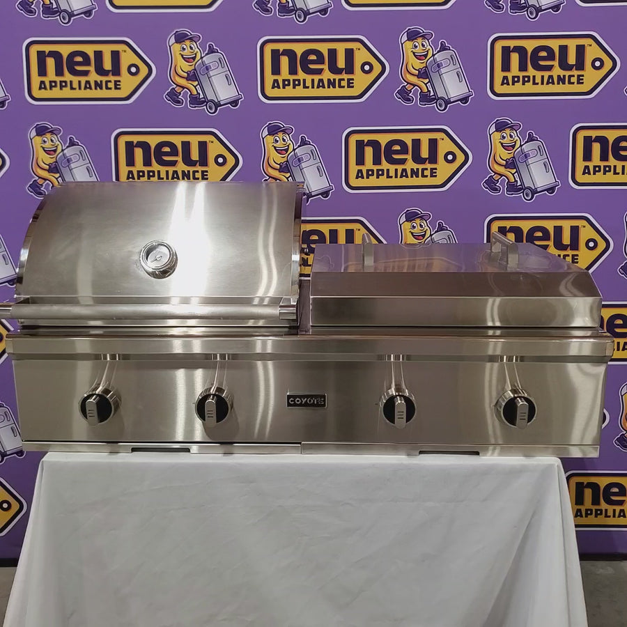 Pictures of Coyote 50-in Built-In Propane Grill / Flat Top Combo 1117283 - C3CO50LP - Scratch & Dent (Moderate) - Neu Appliance Outlet - Discount Appliance Outlet in Austin, Tx