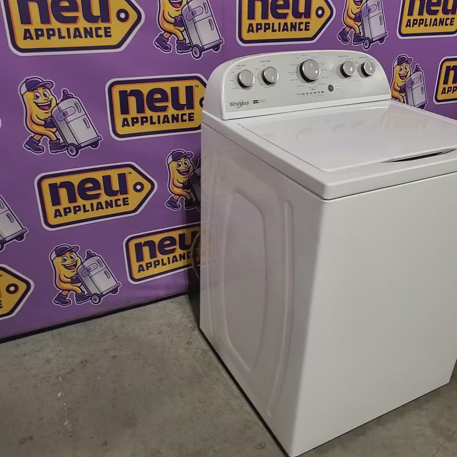 Pictures of Whirlpool 3.8–3.9 Cu. Ft. Top Load Washer with 2 in 1 Removable Agitator and Soil Level Selection WTW4957PW - Certified Refurbished and Whirlpool 7-cu ft Vented Electric Dryer WED4815EW - Scratch & Dent (Minor) - Neu Appliance Outlet - Discount Appliance Outlet in Austin, Tx
