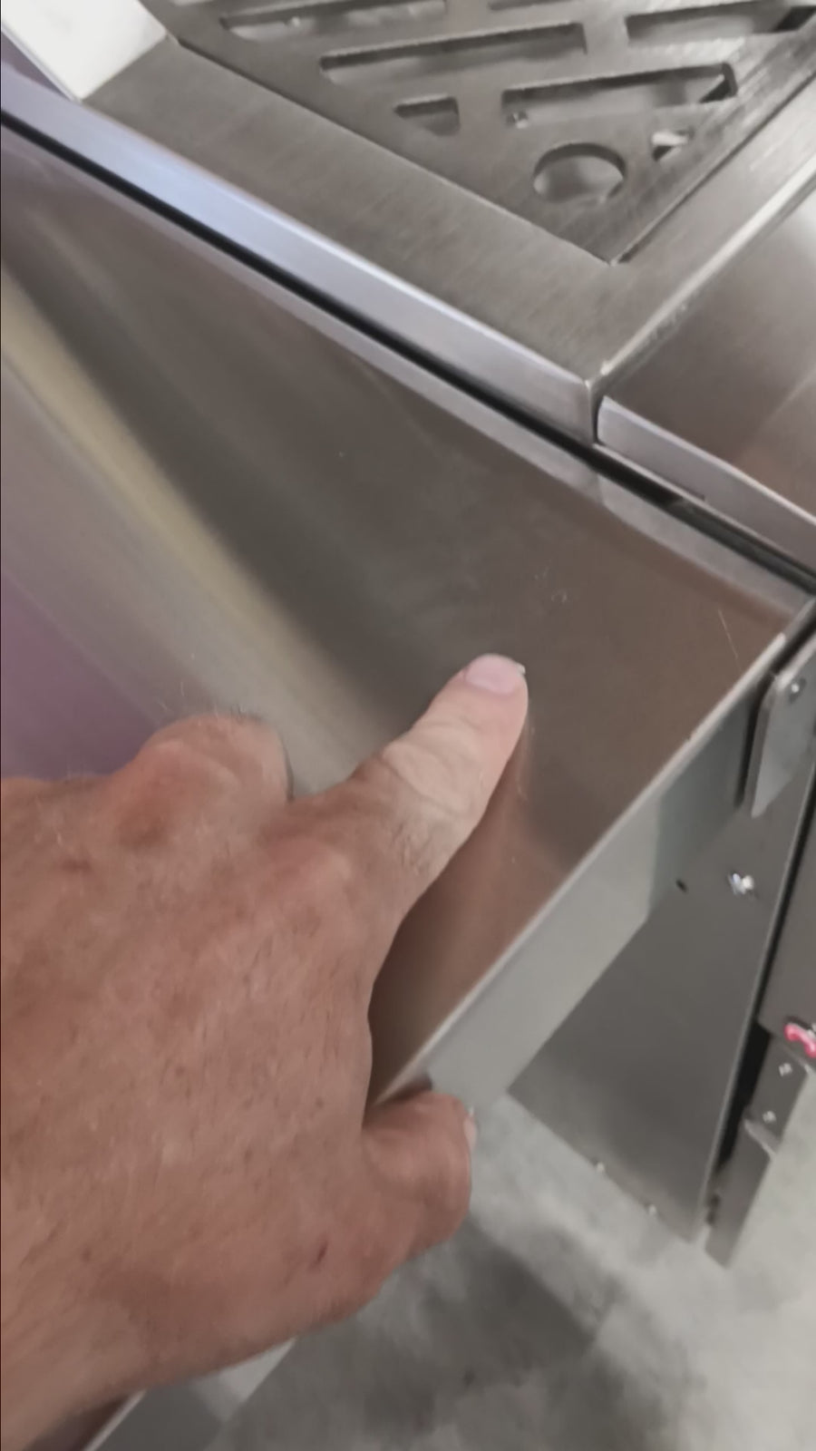 Pictures of Coyote 36 Inch Freestanding Pellet Grill on Cart, Stainless Steel, Intuitive Digital Touch Control 1117300 - C1P36-FS - Scratch & Dent (Minor) - Neu Appliance Outlet - Discount Appliance Outlet in Austin, Tx