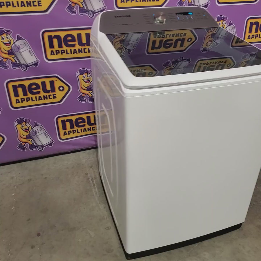 Pictures of Samsung 5.2 cu. ft. Large Capacity Smart Top Load Washer with Super Speed Wash in White WA52DG5500AW - Scratch & Dent (Minor) - Neu Appliance Outlet - Discount Appliance Outlet in Austin, Tx