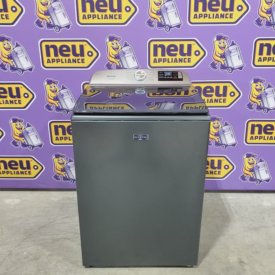 Pictures of Maytag 5.2 cu. ft. Pet Pro Top Load Washer in Midnight Steel with Agitator, Extra Power MTW7205RF - Open Box and Maytag Volcano Black Pet Pro 7.0 cu. ft. Electric Dryer with XL Lint Trap and Steam 16290 - MED6500MBK - Scratch & Dent (MInor) - Neu Appliance Outlet - Discount Appliance Outlet in Austin, Tx