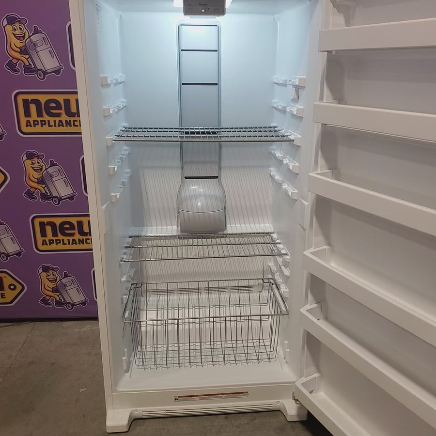 Pictures of Whirlpool 20 cu. ft. Upright Freezer with LED Lighting with Fast Freeze 22442653 - WZF34X20DW - Scratch & Dent (Minor) - Neu Appliance Outlet - Discount Appliance Outlet in Austin, Tx