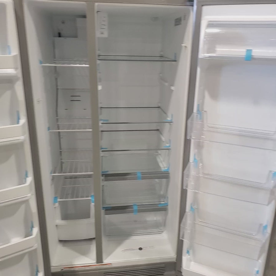 Pictures of Whirlpool Monochromatic Stainless Steel 33-inch Wide 22 cu. ft. Side-by-Side Refrigerator with LED Interior Lighting WRS312SNHM - Scratch & Dent - Minor - Neu Appliance Outlet - Discount Appliance Outlet in Austin, Tx