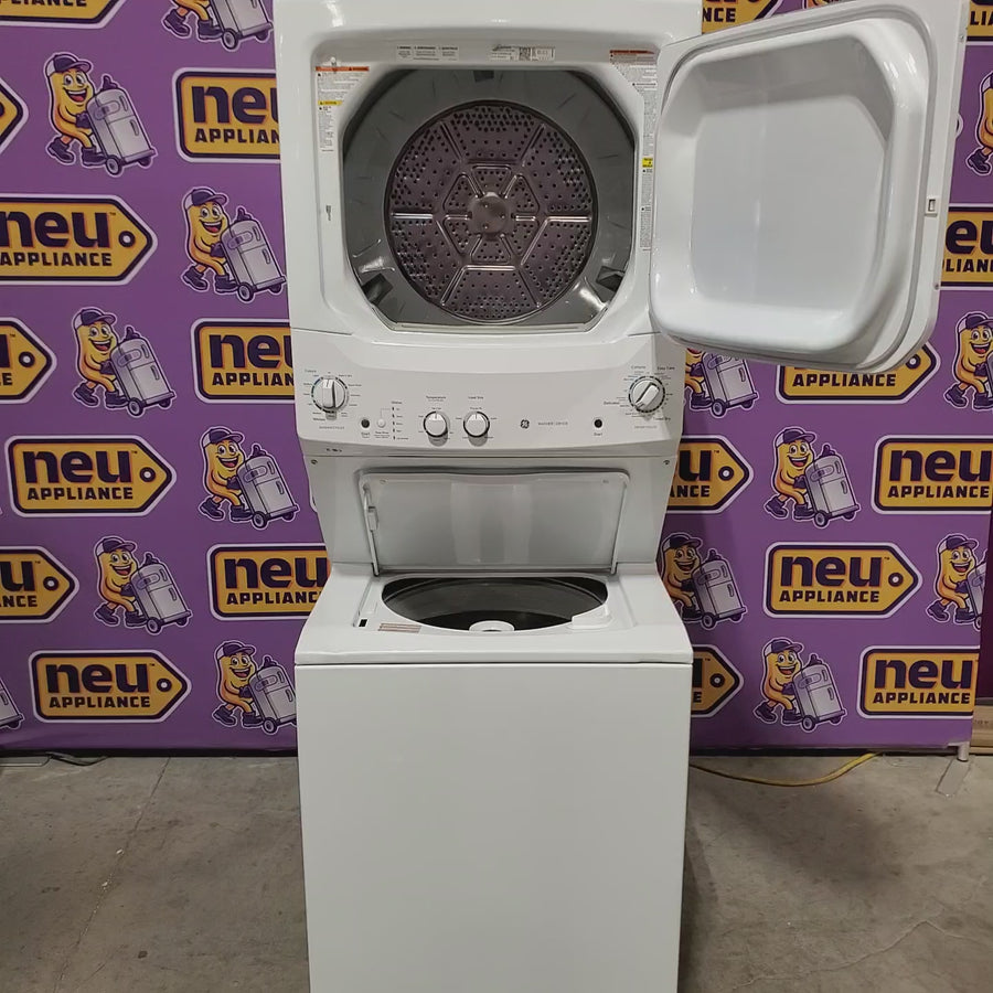 Pictures of GE 3.8 cu. ft. Washer 5.9 cu. ft. Long Vent Electric Dryer Combo in White GUV27ESSMWW - Certified Refurbished - Neu Appliance Outlet - Discount Appliance Outlet in Austin, Tx