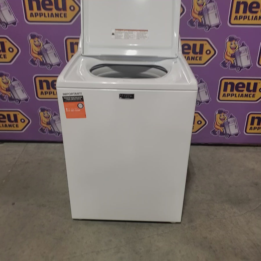 Pictures of Maytag 4.2 Cu. Ft. Capacity Top Load Washer in White MTW4205SW - Open Box - Neu Appliance Outlet - Discount Appliance Outlet in Austin, Tx