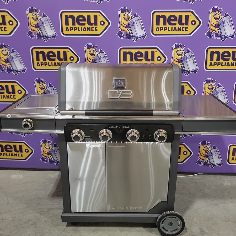 Pictures of Charbroil® Commercial Series™ 4 Burner Gas Grill & Griddle in Stainless Steel 22321482 - 463263924 - Scratch & Dent (Moderate) - Neu Appliance Outlet - Discount Appliance Outlet in Austin, Tx