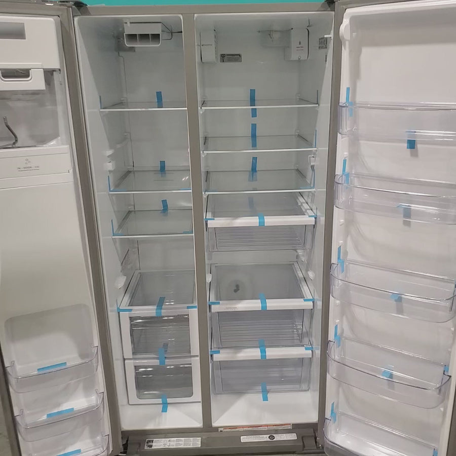 Pictures of Fingerprint-Resistant Stainless Steel Whirlpool 28.49 cu. ft. Side by Side Refrigerator with In Door Ice and Water Dispenser WRS588FIHZ - Scratch & Dent - Minor - Neu Appliance Outlet - Discount Appliance Outlet in Austin, Tx