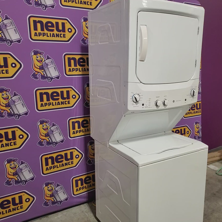 Pictures of GE 3.8 cu. ft. Washer 5.9 cu. ft. Long Vent Electric Dryer Combo in White GUV27ESSMWW - Certified Refurbished - Neu Appliance Outlet - Discount Appliance Outlet in Austin, Tx