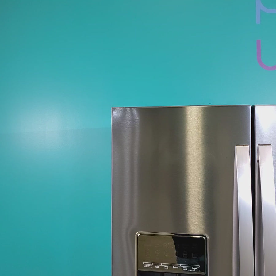 Pictures of Fingerprint-Resistant Stainless Steel ENERGY STAR Whirlpool 26.8 cu. ft. Door 3 French Door Refrigerator with Dual Ice Makers - Scratch & Dent - Minor - Neu Appliance Outlet - Discount Appliance Outlet in Austin, Tx