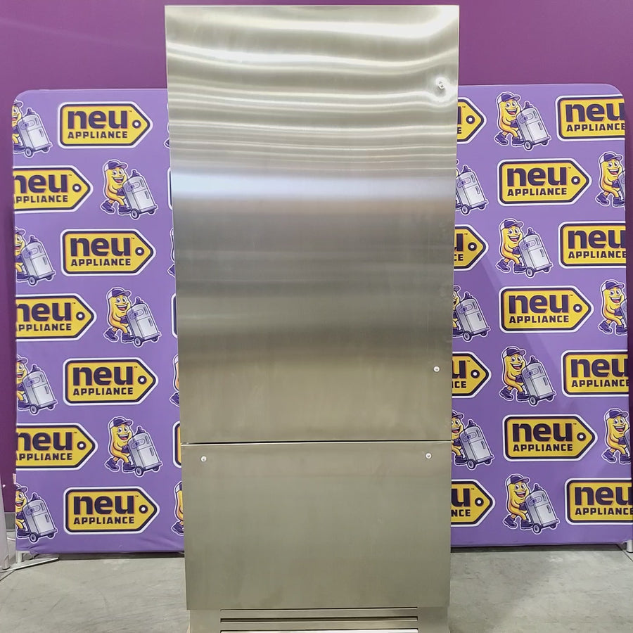 Pictures of Bertazzoni Built-In Bottom Freezer Refrigerator with 19.6 Cu. Ft. Total Capacity, Touch-Controls, Lateral Airflow System, and Ice Maker 11113304 - REF36BMBIXLT - Scratch & Dent (Minor) - Neu Appliance Outlet - Discount Appliance Outlet in Austin, Tx