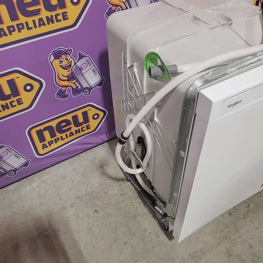 Pictures of Whirlpool 24-in Front Control Built-in Dishwasher with Boost Cycle, Sani Rinse, and 57-Decibel in White 22321460 - WDF341PAPW - Scratch & Dent (Minor) - Neu Appliance Outlet - Discount Appliance Outlet in Austin, Tx