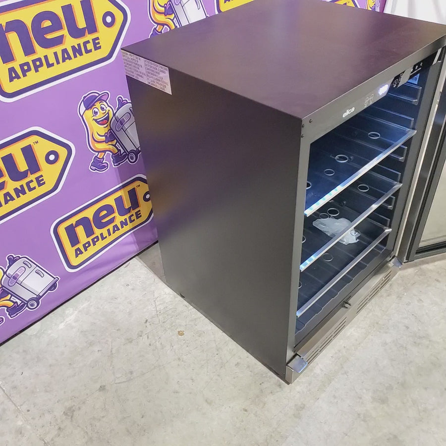 Pictures of Elica 24 Inch Beverage Center with 4.8 Cu. Ft. Capacity, Slide Out Shelves, UV Coated Double Panel Glass Door, Temperature/Humidity Sensors, and Sabbath Mode EBS51SS1 - Scratch & Dent (Minor) - Neu Appliance Outlet - Discount Appliance Outlet in Austin, Tx