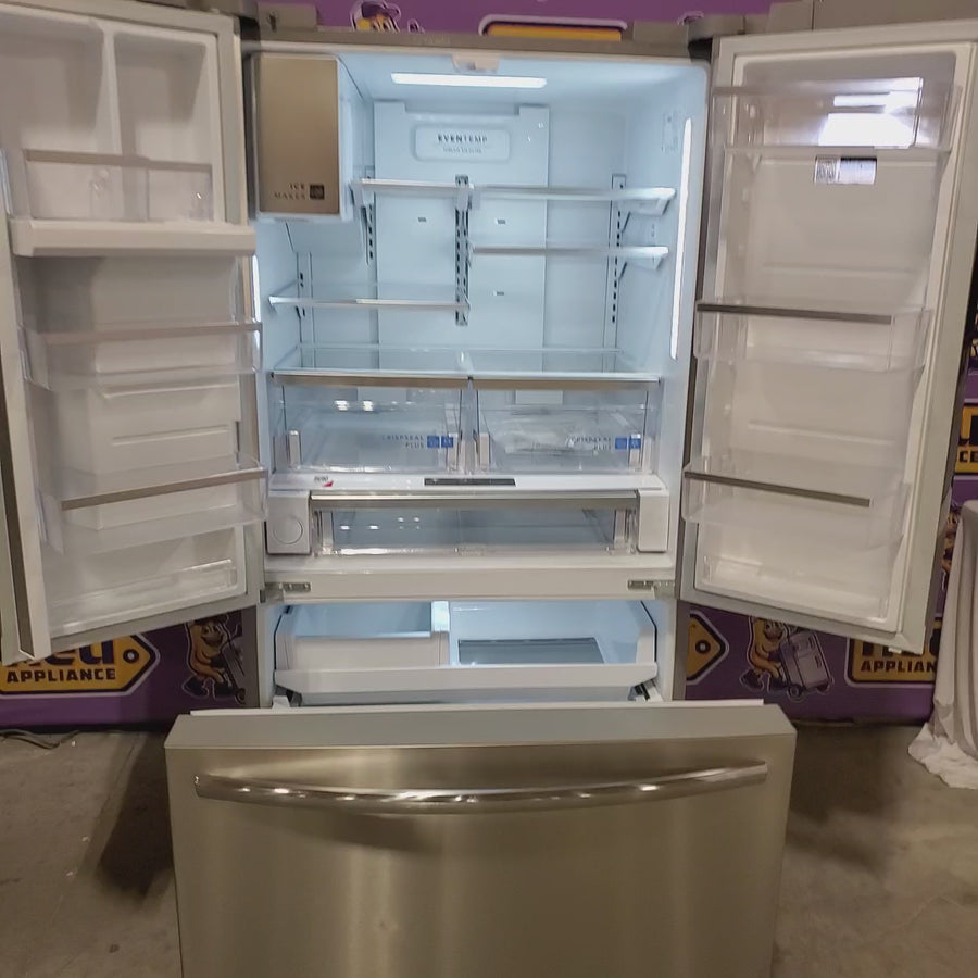 Pictures of Frigidaire Gallery 28 Cu. Ft. Standard-Depth French Door Refrigerator in Stainless Steel GRFS2853AF - Scratch & Dent (Moderate) - Neu Appliance Outlet - Discount Appliance Outlet in Austin, Tx