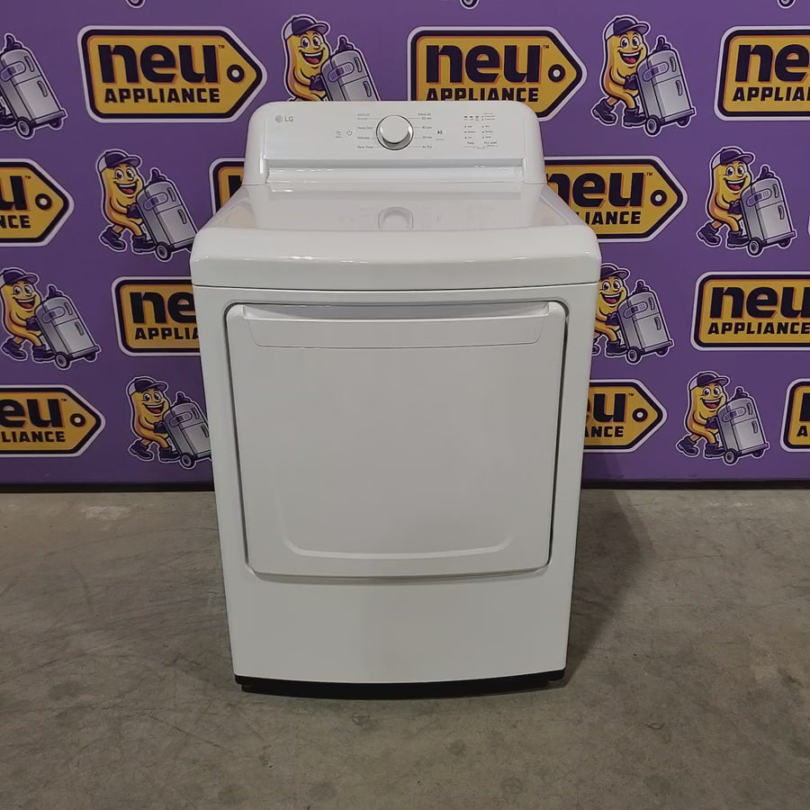 Pictures of LG 7.3 Cu. Ft. Electric Rear Control Ultra Large Capacity Dryer in White with Sensor Dry 22121518 - DLE6100W - Open Box - Neu Appliance Outlet - Discount Appliance Outlet in Austin, Tx