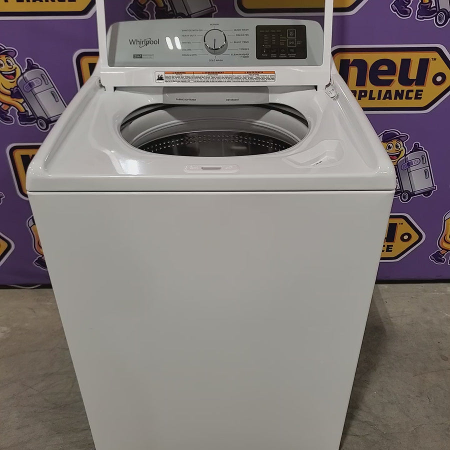Pictures of Whirlpool® 4.2-4.3 Cu. Ft. Top Load Washer with 2-in-1 Removable Agitator and Soft Close Glass Lid 22221434 - WTW4307SW - Scratch & Dent (Minor) - Neu Appliance Outlet - Discount Appliance Outlet in Austin, Tx