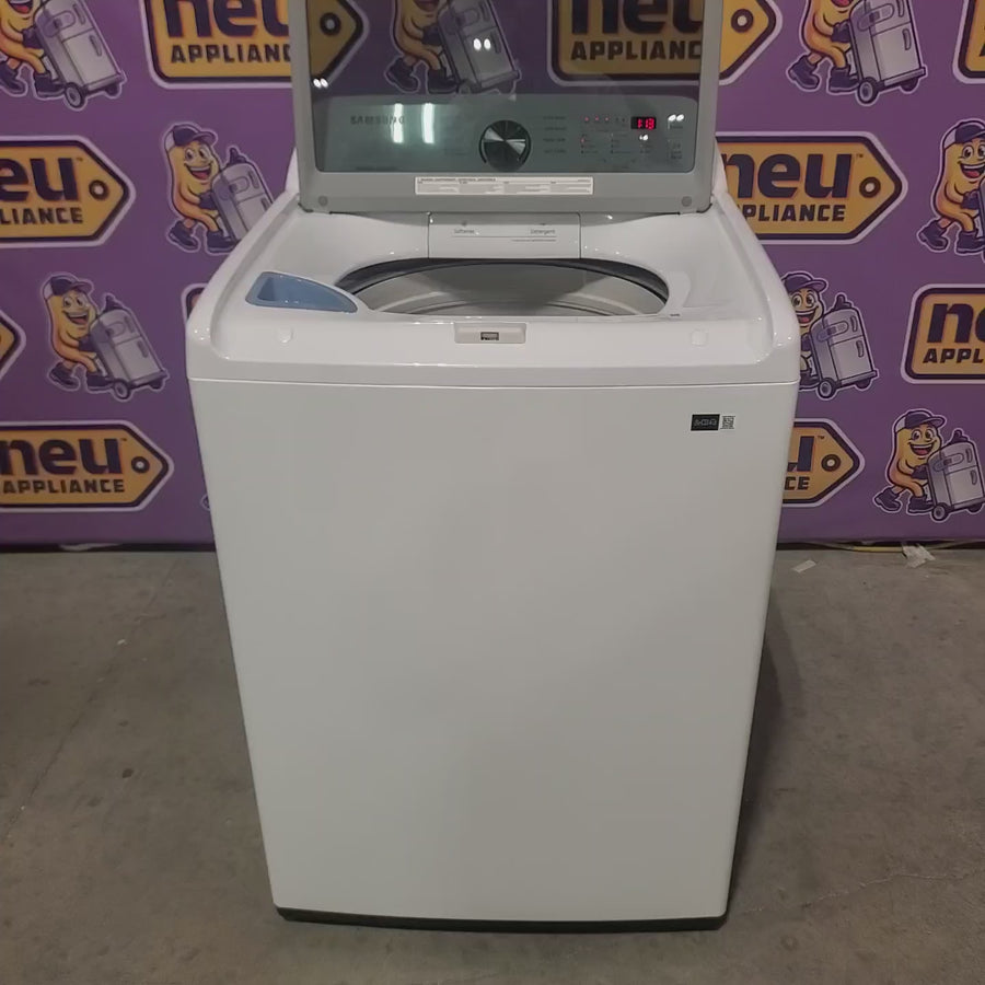 Pictures of Samsung 4.5 cu. ft. Top Load Washer with Vibration Reduction Technology+ in White WA45T3200AW - Scratch & Dent (Minor) - Neu Appliance Outlet - Discount Appliance Outlet in Austin, Tx
