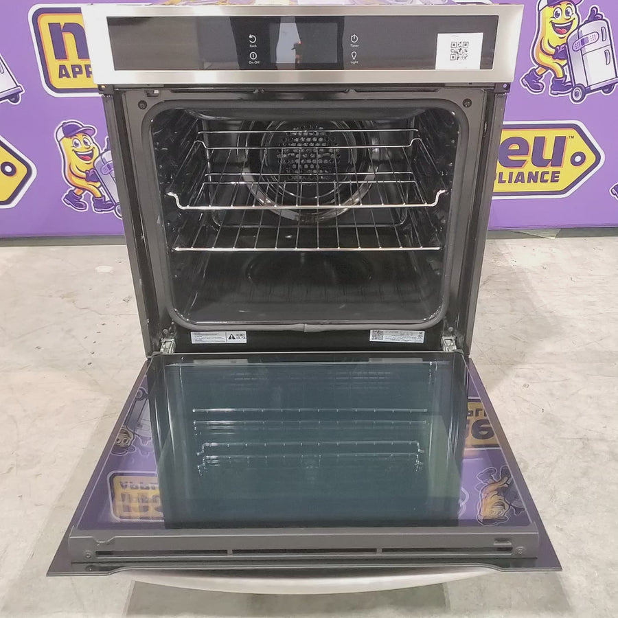 Pictures of Frigidaire Gallery Single Electric 24 Inch Wall Oven with Air Fry and Hidden Bake Element GCWS2438AF - Scratch and Dent (Minor) - Neu Appliance Outlet - Discount Appliance Outlet in Austin, Tx