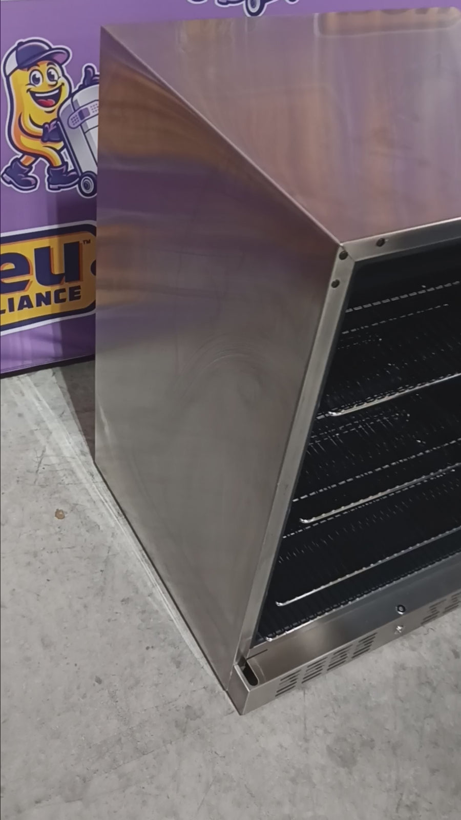 Pictures of Coyote 24 Inch Outdoor Compact Refrigerator with 5.5 cu. ft. Capacity, Stainless Steel Construction, Wire Shelves, Automatic Defrost, Digital Thermostat, and Interior Lighting 1119364 - C1BIR24-R - Scratch & Dent (Moderate) - Neu Appliance Outlet - Discount Appliance Outlet in Austin, Tx