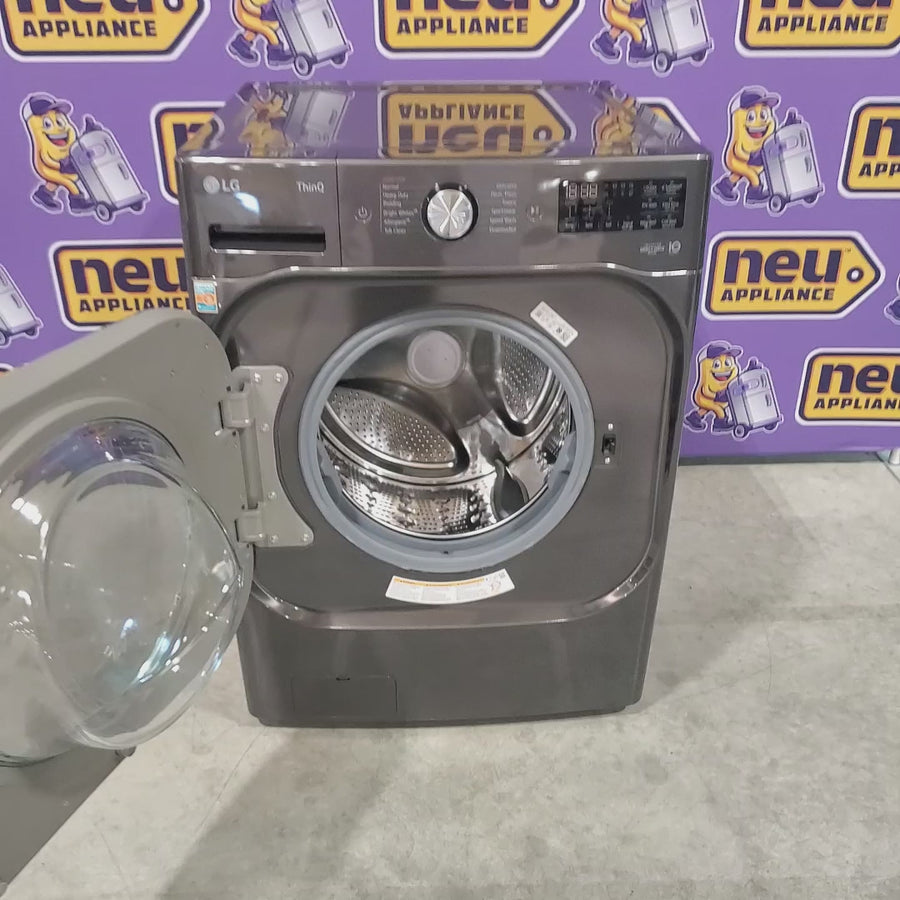 Pictures of LG Mega Capacity Front Load 5.2 Cu. Ft. Washer with ThinQ Technology WM8900HBA and LG Mega Capacity Front Load 9.0 Cu. Ft. Washer with TurboSteam and Smart Wi-Fi Connectivity DLEX8900B - Open Box - Neu Appliance Outlet - Discount Appliance Outlet in Austin, Tx
